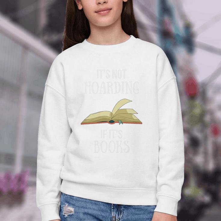 It's Not Hoarding If It's Books Premium Tri-Blend Youth Crewneck Sweatshirt
