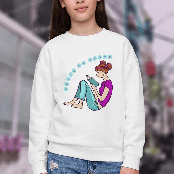 Leave Me Alone I'm Reading a Book For Bookworms Premium Tri-Blend Youth Crewneck Sweatshirt