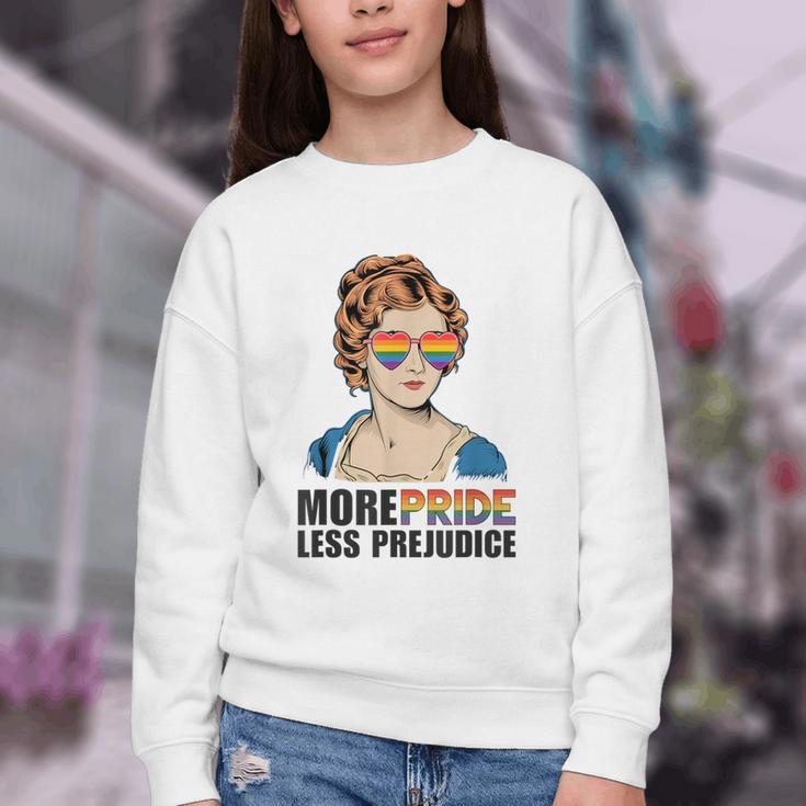 Pride And Prejudice Book Jane Austen Merch LGBTQ Youth Crewneck Sweatshirt
