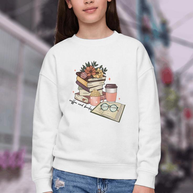 Read Books Drink Coffee For Women Youth Crewneck Sweatshirt