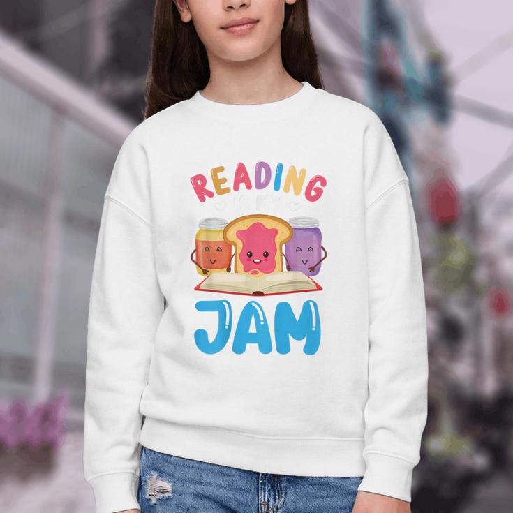 Reading Is My Jam I Love To Read Books Boy Girl Youth Crewneck Sweatshirt Reading Is My Jam I Love To Read Books Boy Girl Youth Crewneck Sweatshirt