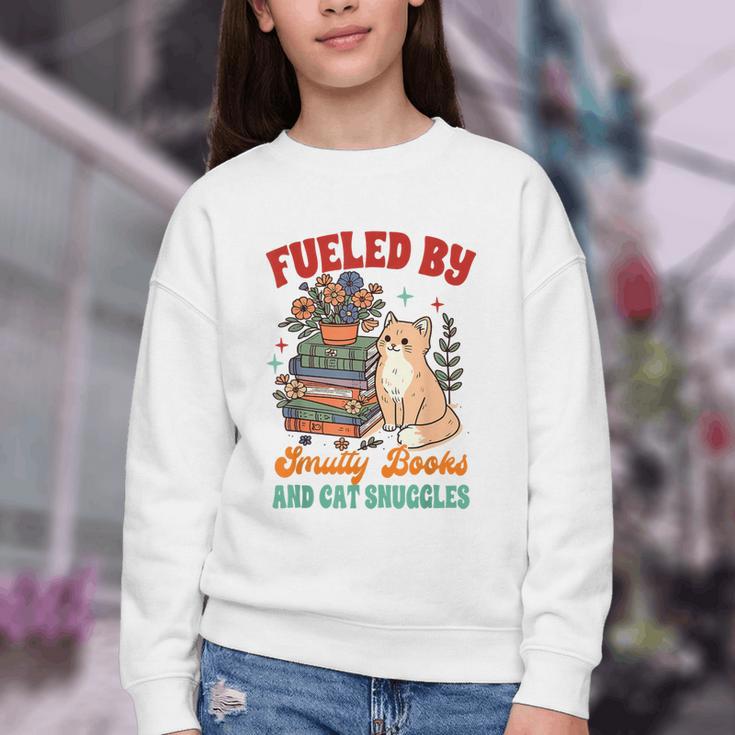 Smut Reader Cat Lover Fueled By Smutty Books & Cat Snuggles For Men Women Youth Crewneck Sweatshirt Smut Reader Cat Lover Fueled By Smutty Books & Cat Snuggles For Men Women Youth Crewneck Sweatshirt