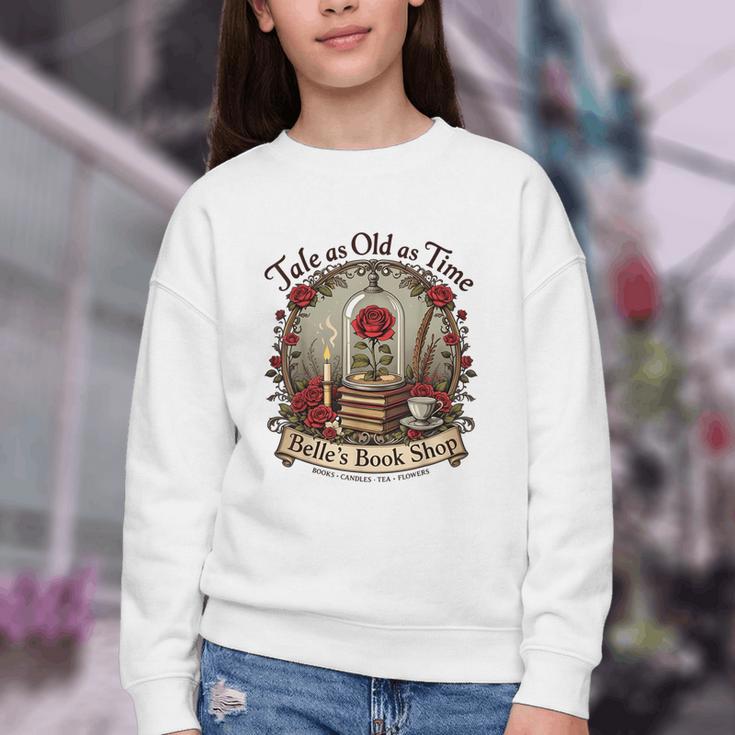 Tale As Old As Time Belle's Book Shop Book Coffee Book Youth Crewneck Sweatshirt
