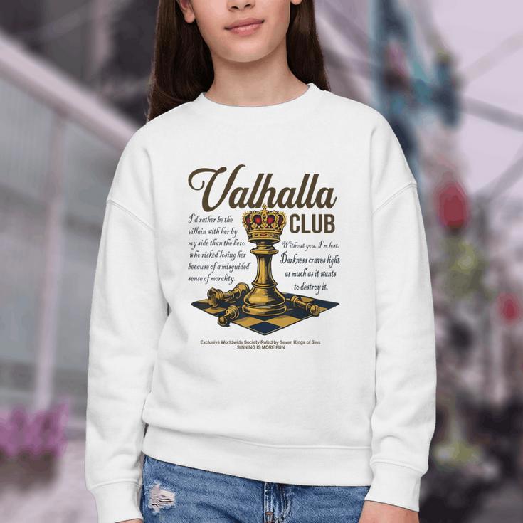 Valhalla Club Vintage Twisted Kings Sin Ana Book Love Alex Youth Crewneck Sweatshirt Valhalla Club Vintage Twisted Kings Sin Ana Book Love Alex Youth Crewneck Sweatshirt