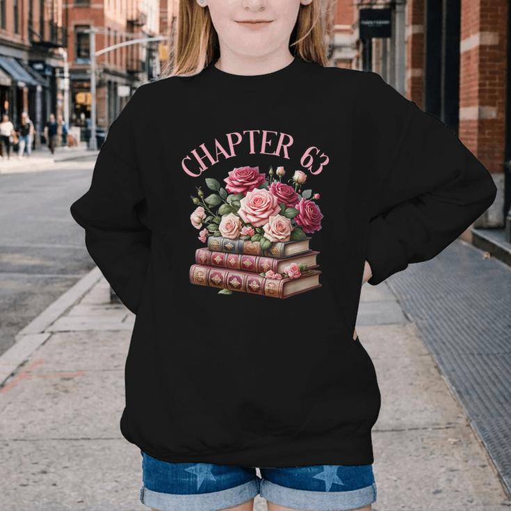 63rd Birthday Chapter 63 Birthday Shirt Women Book Lover Youth Crewneck Sweatshirt