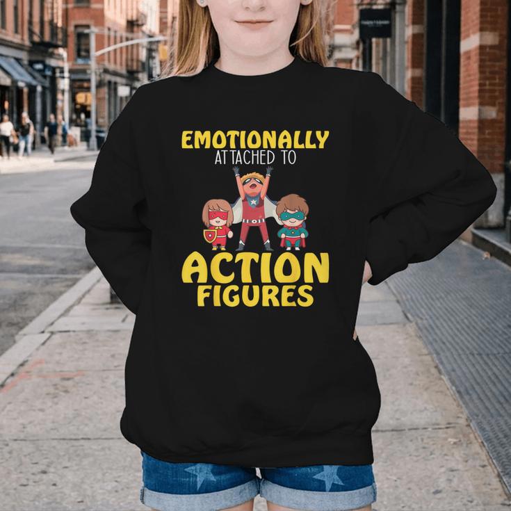 Action Figure Collector Comic Books Youth Crewneck Sweatshirt Action Figure Collector Comic Books Youth Crewneck Sweatshirt
