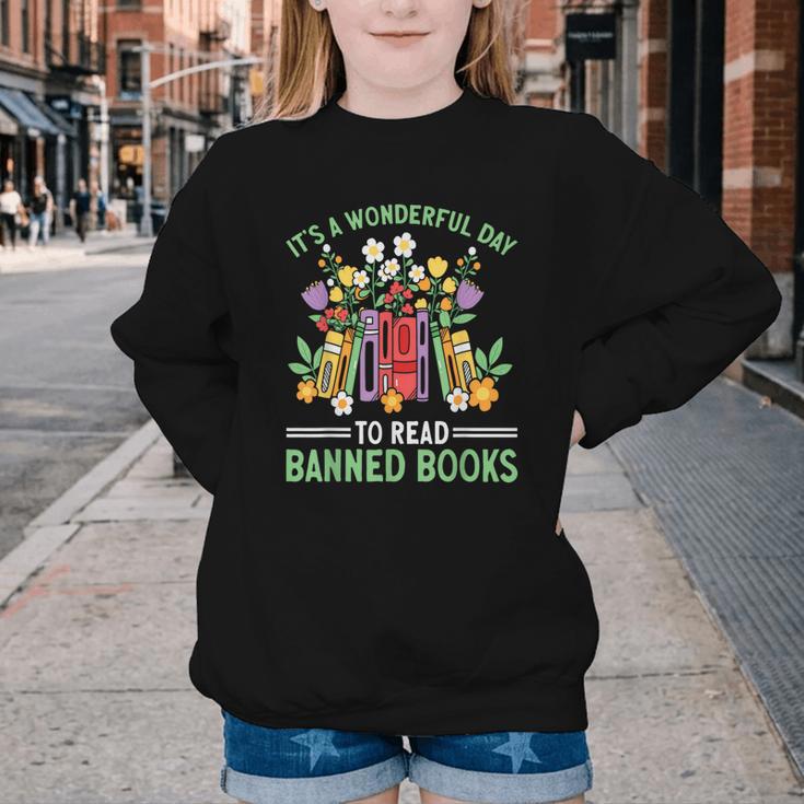 Banned Books Week Librarian Reading Youth Crewneck Sweatshirt Banned Books Week Librarian Reading Youth Crewneck Sweatshirt