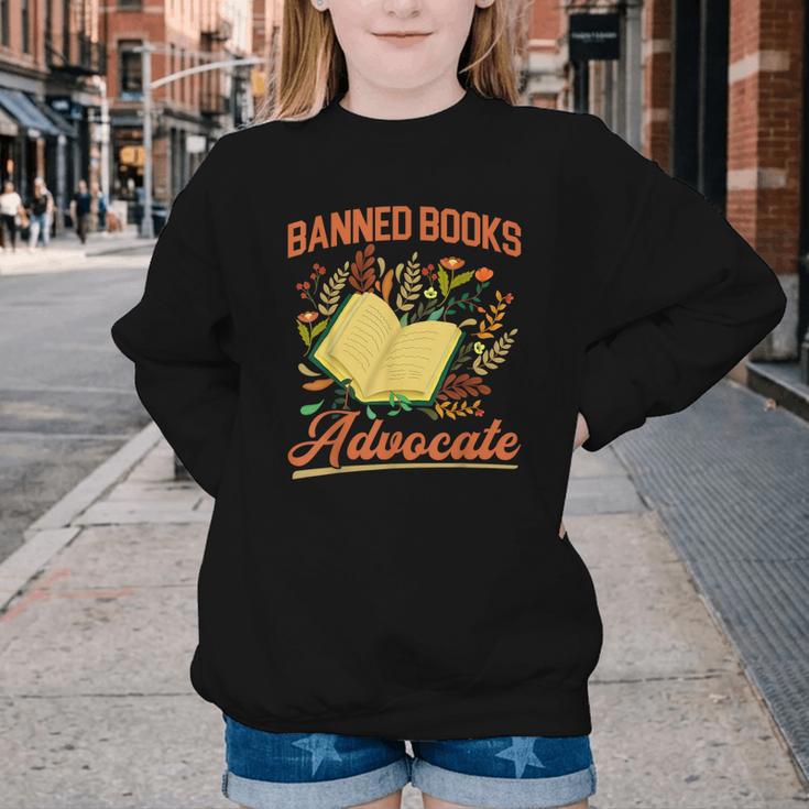 Banned Books Week Read Banned Books Reader Youth Crewneck Sweatshirt