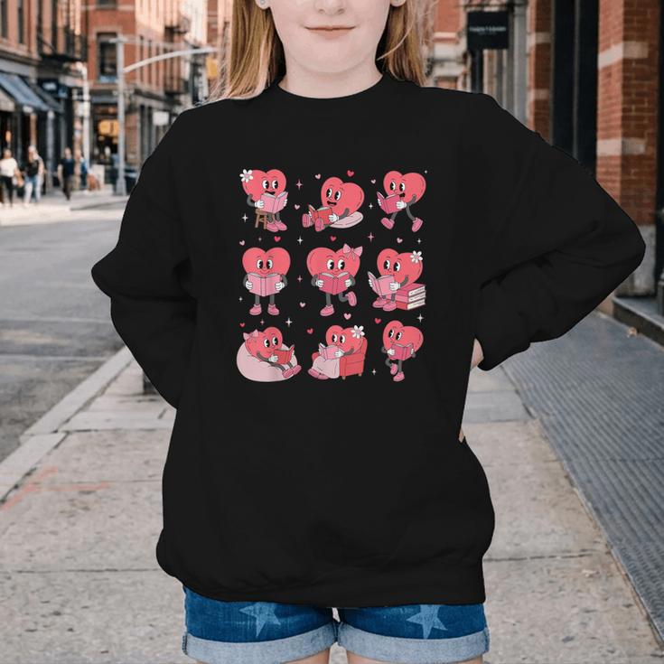 All Booked For Valentine Book Teacher Kids Girls Boys Youth Crewneck Sweatshirt All Booked For Valentine Book Teacher Kids Girls Boys Youth Crewneck Sweatshirt