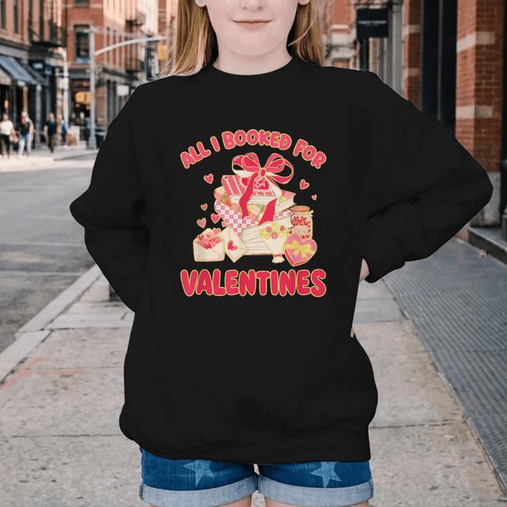 Booked For Valentine Books Lover Bookworm Librarian Teacher Youth Crewneck Sweatshirt Booked For Valentine Books Lover Bookworm Librarian Teacher Youth Crewneck Sweatshirt