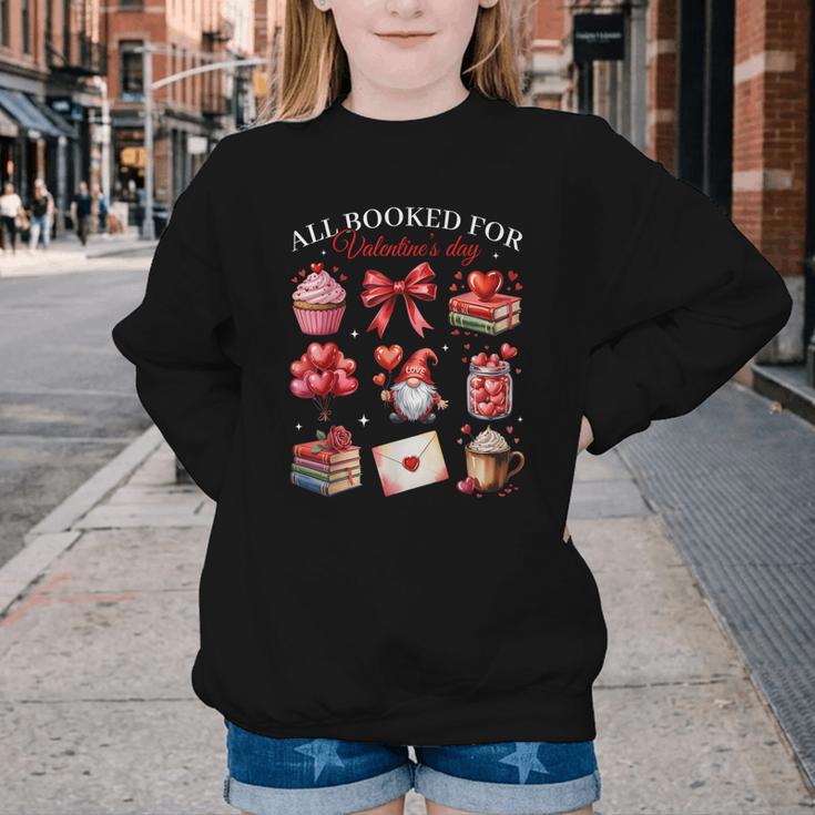 All Booked For Valentine Coquette Bow Girl Women Teacher Youth Crewneck Sweatshirt All Booked For Valentine Coquette Bow Girl Women Teacher Youth Crewneck Sweatshirt