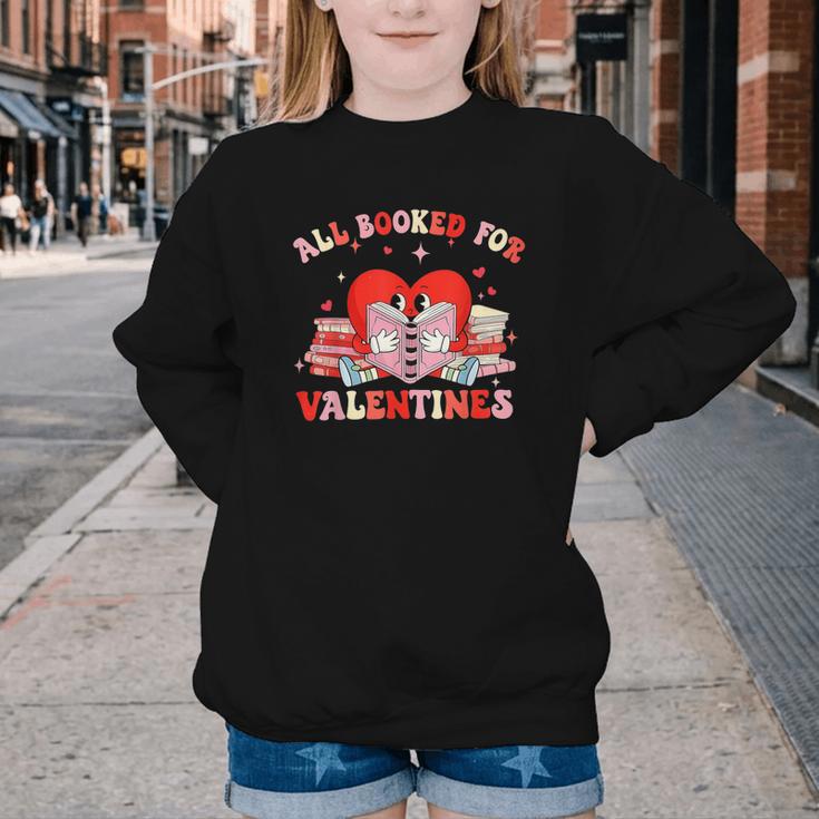 All Booked For Valentines Shirt Cute Book Lover Reading Youth Crewneck Sweatshirt All Booked For Valentines Shirt Cute Book Lover Reading Youth Crewneck Sweatshirt