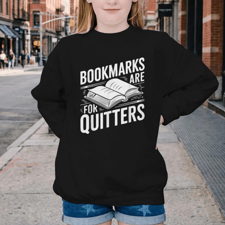 Bookmarks Quote Library Book Reader Youth Crewneck Sweatshirt Bookmarks Quote Library Book Reader Youth Crewneck Sweatshirt