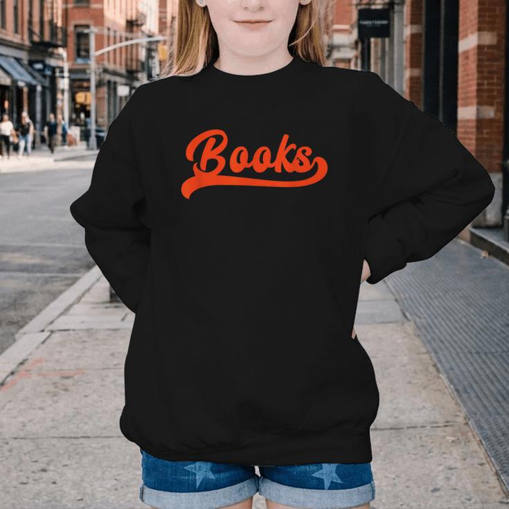 Books Reader Librarian Book Lover Bookworm Library Reading Youth Crewneck Sweatshirt