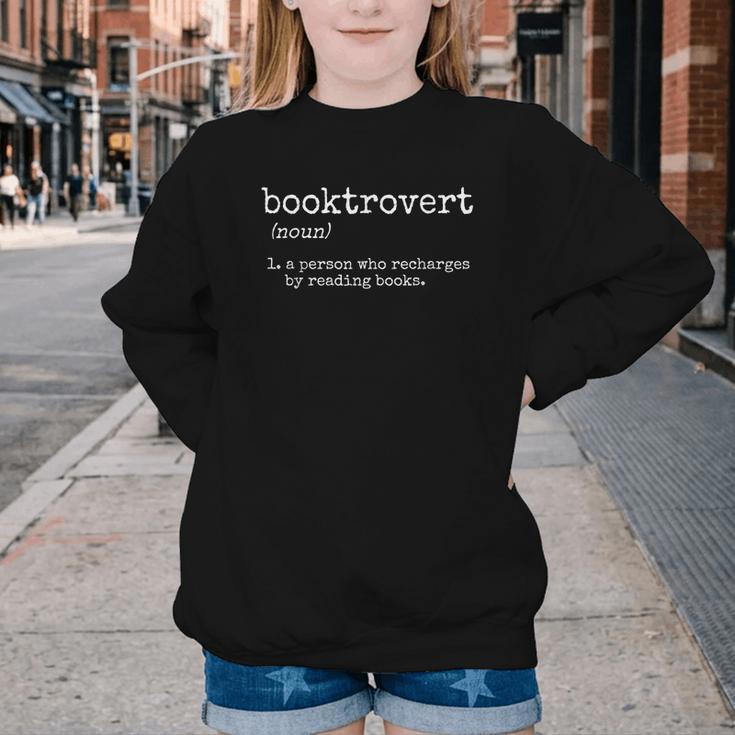 Booktrovert Book Reader Youth Crewneck Sweatshirt Booktrovert Book Reader Youth Crewneck Sweatshirt