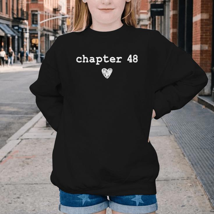 Chapter 48 Book Lovers Readers & Authors 48th Birthday Youth Crewneck Sweatshirt