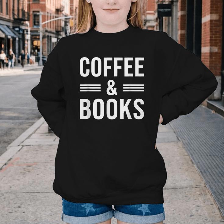 Coffee & Books Lover Coffee And Books Youth Crewneck Sweatshirt Coffee & Books Lover Coffee And Books Youth Crewneck Sweatshirt