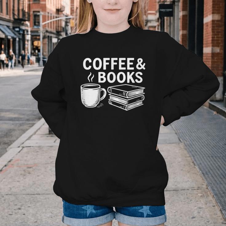 Coffee & Books Youth Crewneck Sweatshirt