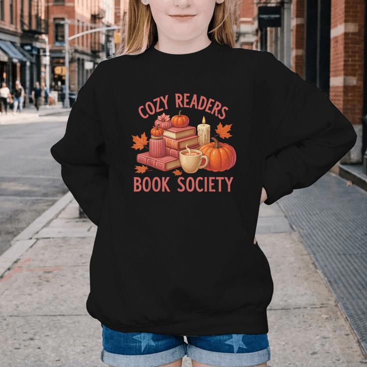 Cozy Readers Book Society Teacher Reading Floral Pumpkin Tee Youth Crewneck Sweatshirt Cozy Readers Book Society Teacher Reading Floral Pumpkin Tee Youth Crewneck Sweatshirt
