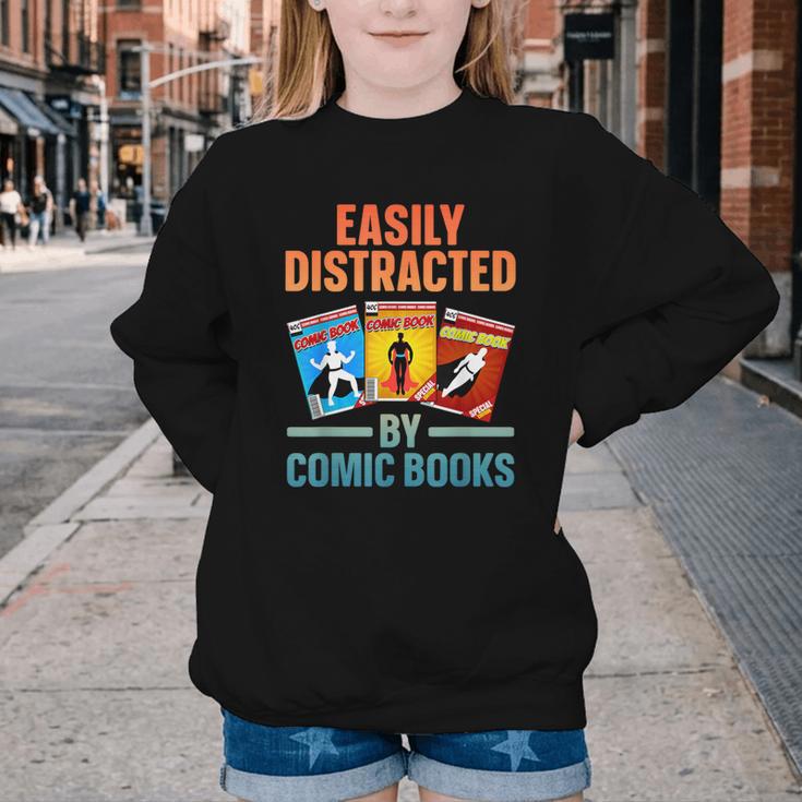 Cute Comic Book For Men Women Comic Book Collector Youth Crewneck Sweatshirt