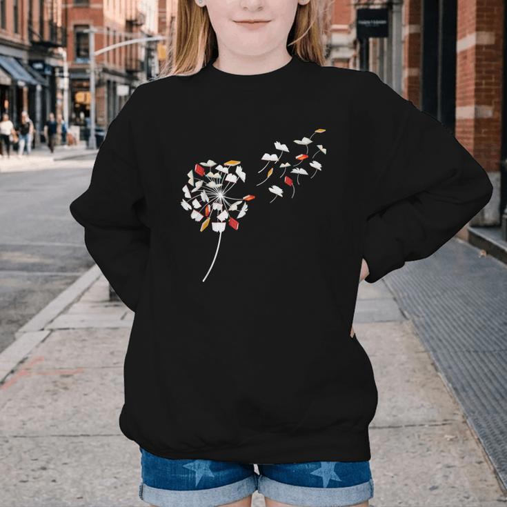 Dandelion Books Book Lover Reading Bookworm Reader Youth Crewneck Sweatshirt