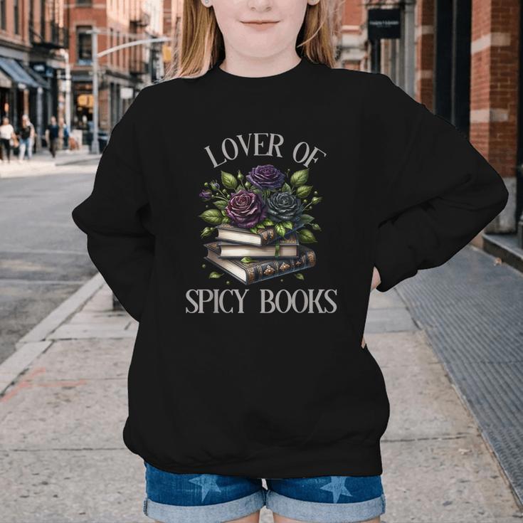 Dark Romance Book Lover Spicy Books Bookish Merch Morally Youth Crewneck Sweatshirt