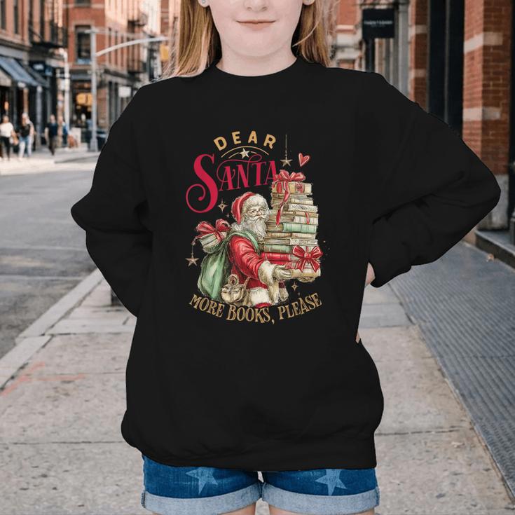 Dear Santa More Books Please Christmas Youth Crewneck Sweatshirt Dear Santa More Books Please Christmas Youth Crewneck Sweatshirt
