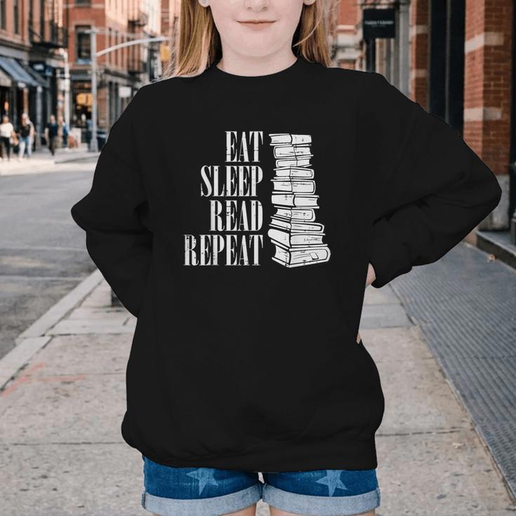 Eat Sleep Read Repeat Reading Book Librarian Men Women Kids Youth Crewneck Sweatshirt Eat Sleep Read Repeat Reading Book Librarian Men Women Kids Youth Crewneck Sweatshirt