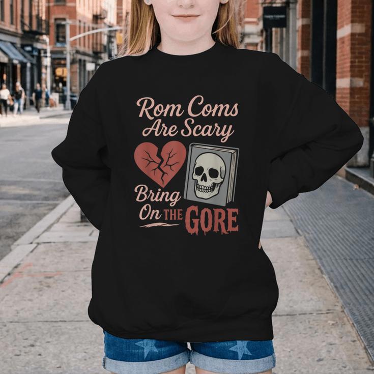 Horror Book Club Creepy Reader Gothic Fiction Thriller Fan Youth Crewneck Sweatshirt
