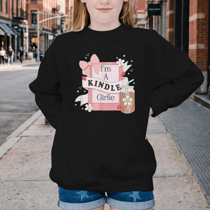 I'm A Kindle Girlie Book Lover Bookish Youth Crewneck Sweatshirt I'm A Kindle Girlie Book Lover Bookish Youth Crewneck Sweatshirt