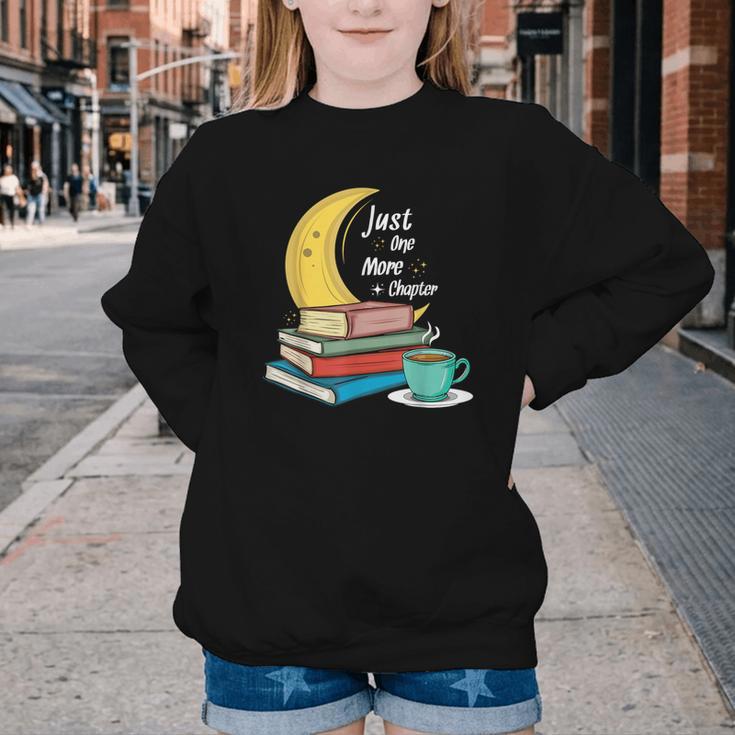 Just One More Chapter Love Book Reading Youth Crewneck Sweatshirt