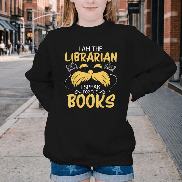 I Am Librarian Book Reader Library Book Reading Youth Crewneck Sweatshirt