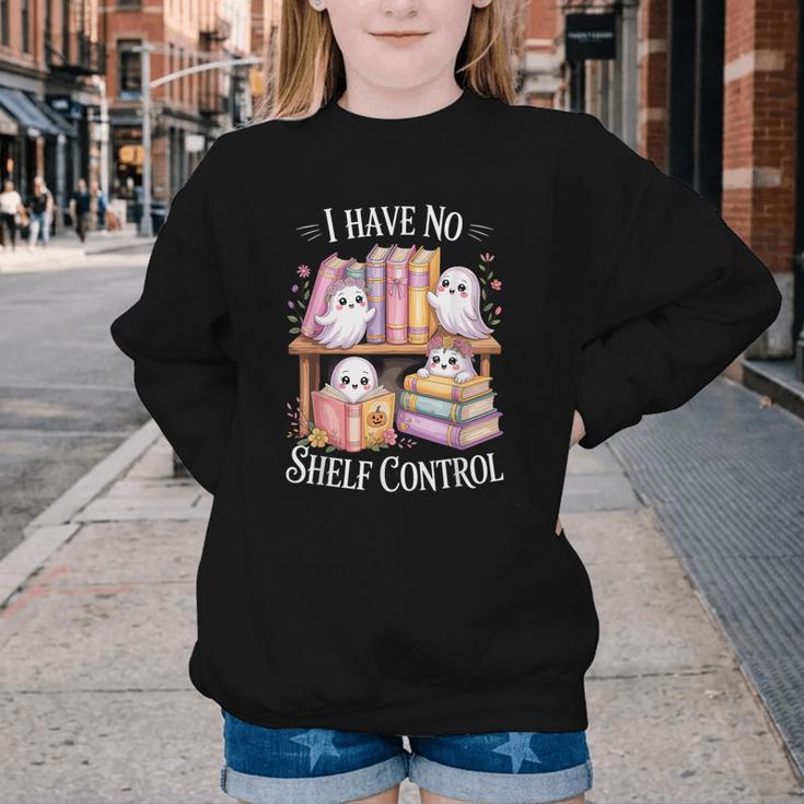 I Have No Shelf Control Ghost Reading Books Pun Youth Crewneck Sweatshirt I Have No Shelf Control Ghost Reading Books Pun Youth Crewneck Sweatshirt