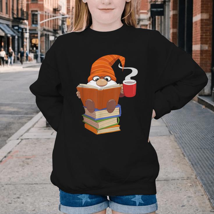Reading Lover Book Graphic Gnome Youth Crewneck Sweatshirt Reading Lover Book Graphic Gnome Youth Crewneck Sweatshirt