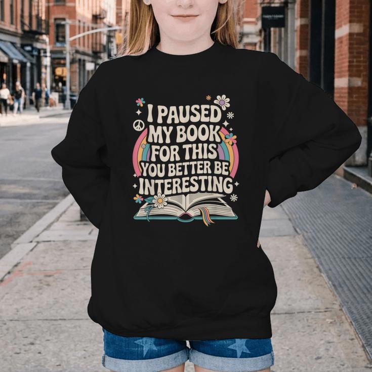 Reading Quote For Bookworm And Librarian Youth Crewneck Sweatshirt Reading Quote For Bookworm And Librarian Youth Crewneck Sweatshirt