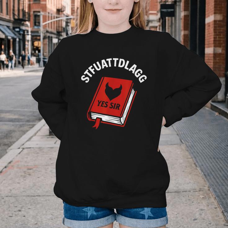 Sexy STFUATTDLAGG Yes Sir Reading Spicy Good Book Love Heart Youth Crewneck Sweatshirt Sexy STFUATTDLAGG Yes Sir Reading Spicy Good Book Love Heart Youth Crewneck Sweatshirt