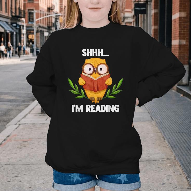Shhh I'm Reading World Book Day Costume 2026 Kids Youth Crewneck Sweatshirt Shhh I'm Reading World Book Day Costume 2026 Kids Youth Crewneck Sweatshirt