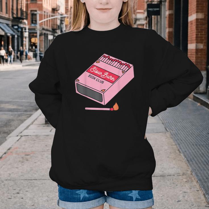 Slow Burn Book Club Youth Crewneck Sweatshirt Slow Burn Book Club Youth Crewneck Sweatshirt