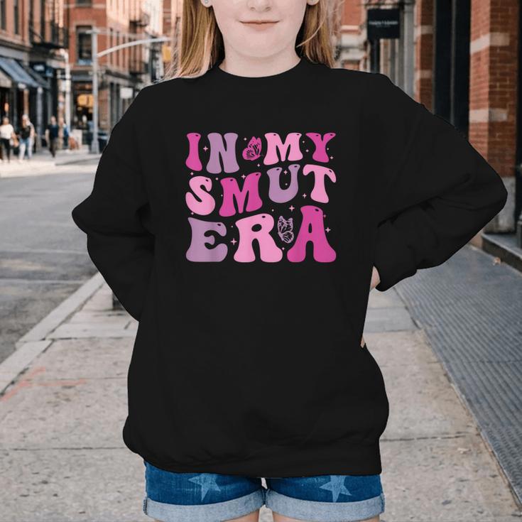 In My Smut Era Groovy Smut Book Reading Spicy Book Romance Youth Crewneck Sweatshirt In My Smut Era Groovy Smut Book Reading Spicy Book Romance Youth Crewneck Sweatshirt