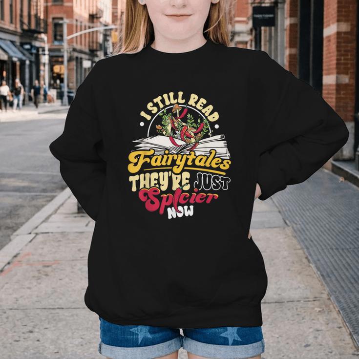 Smut Spicy Books I Still Read Fairytales Theyre Just Spicier Youth Crewneck Sweatshirt Smut Spicy Books I Still Read Fairytales Theyre Just Spicier Youth Crewneck Sweatshirt