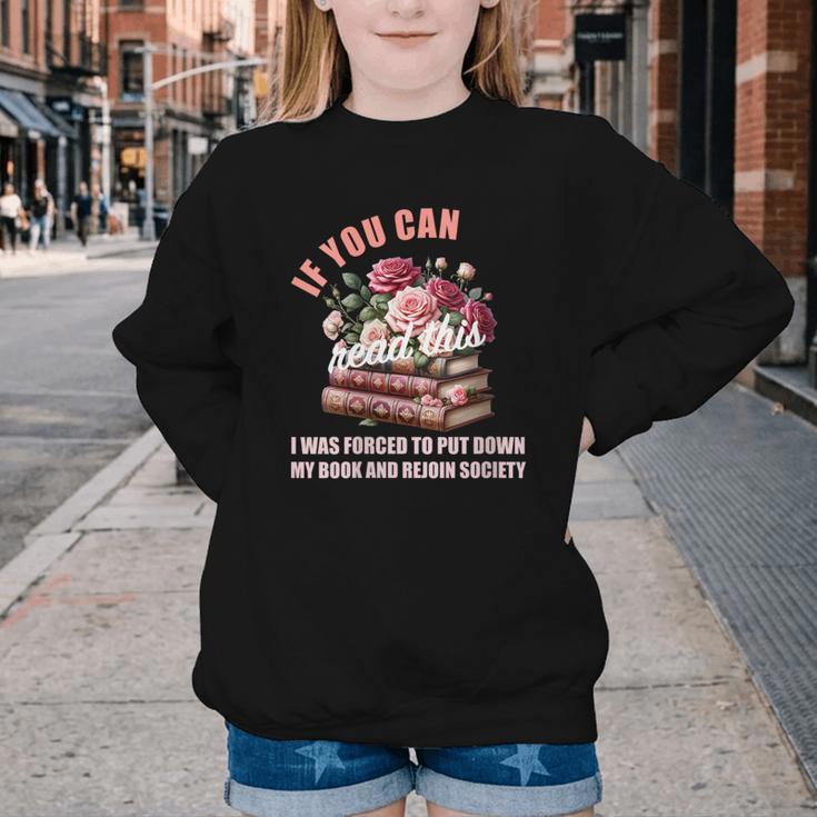 Spicy Book Lover Merch If You Can Read This Fairy Tales Now Youth Crewneck Sweatshirt Spicy Book Lover Merch If You Can Read This Fairy Tales Now Youth Crewneck Sweatshirt