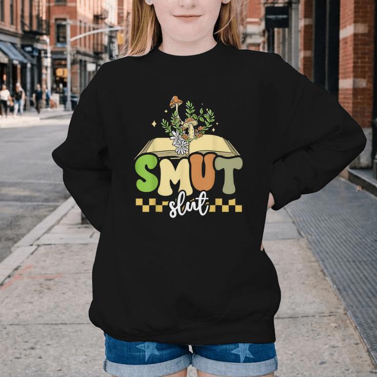 Spicy Book Lover Smut Slut Romance Reading Librarian Youth Crewneck Sweatshirt Spicy Book Lover Smut Slut Romance Reading Librarian Youth Crewneck Sweatshirt