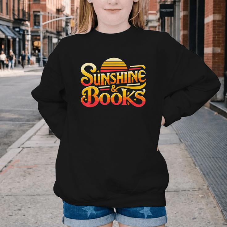 Sunshine & Books For Bookworm Summer Reading Youth Crewneck Sweatshirt