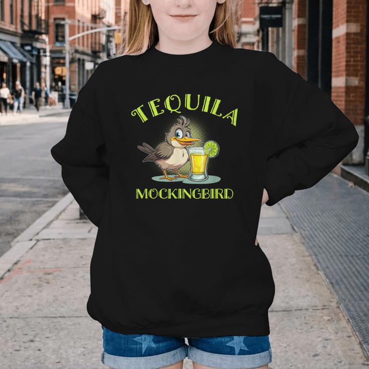 Tequila Mockingbird For Book Lovers And Writers Youth Crewneck Sweatshirt Tequila Mockingbird For Book Lovers And Writers Youth Crewneck Sweatshirt