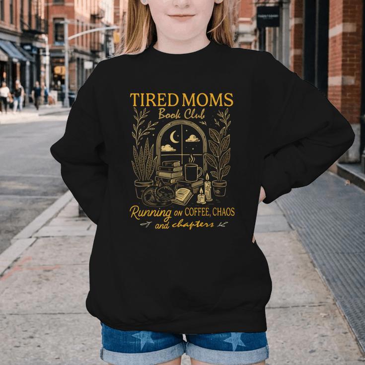 Tired Mom Club Bookish Things Booktrovert Book Lover Youth Crewneck Sweatshirt Tired Mom Club Bookish Things Booktrovert Book Lover Youth Crewneck Sweatshirt