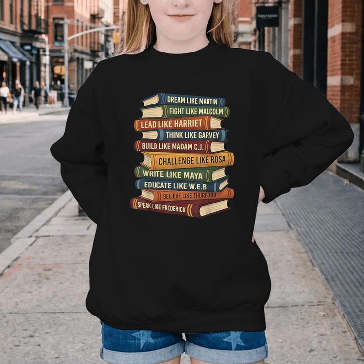 History Month Dream Like Martin Books Men Women Kids Youth Crewneck Sweatshirt