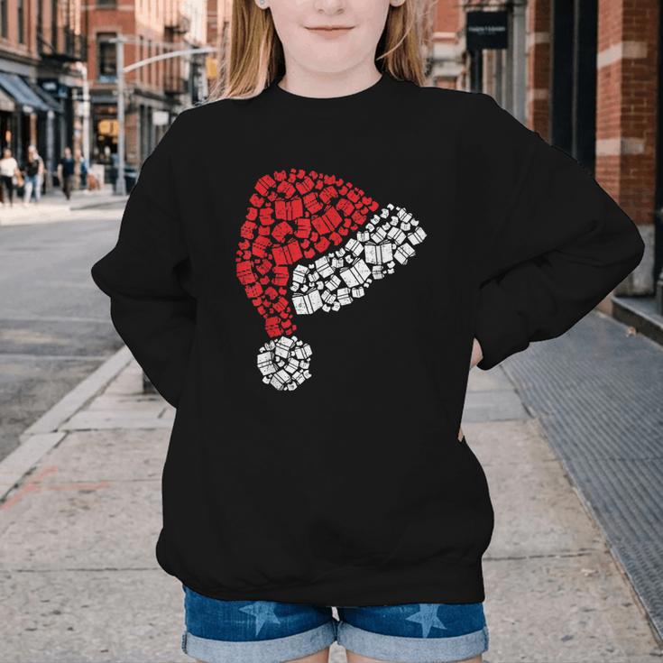 Vintage Retro Christmas Book Xmas Santa Hat Pajama Holiday Youth Crewneck Sweatshirt Vintage Retro Christmas Book Xmas Santa Hat Pajama Holiday Youth Crewneck Sweatshirt