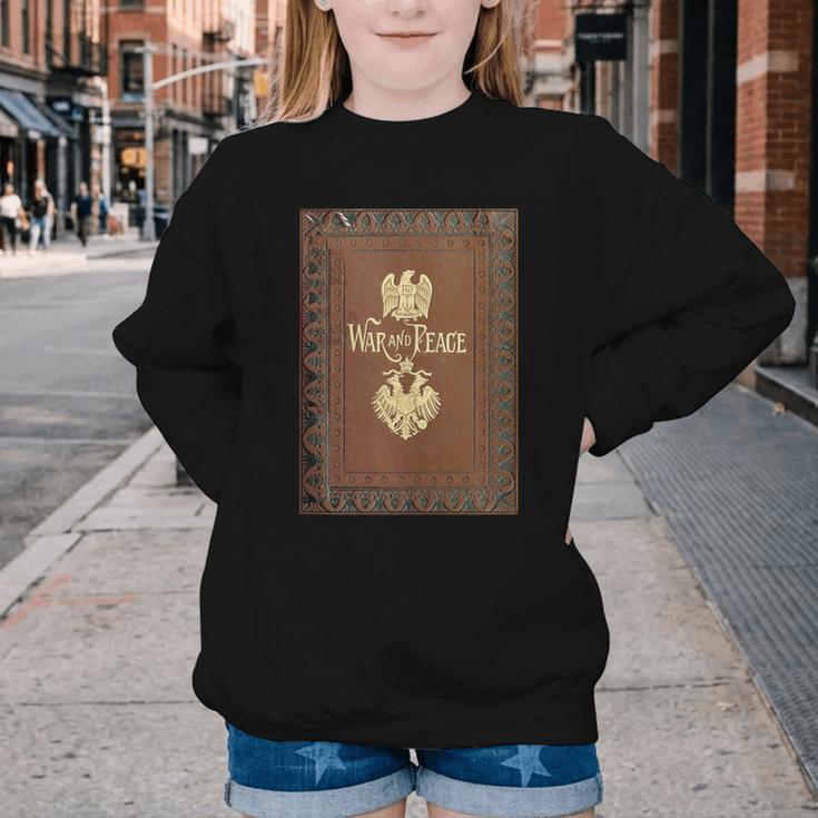 War And Peace Book Cover Youth Crewneck Sweatshirt