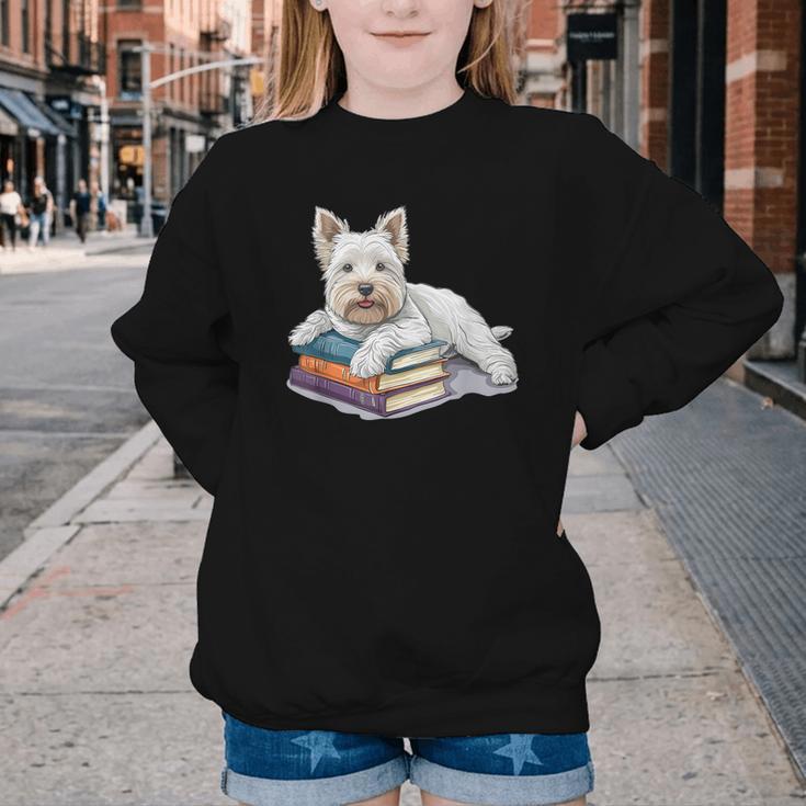 West Highland Terrier Books Dog Breed Westie Youth Crewneck Sweatshirt