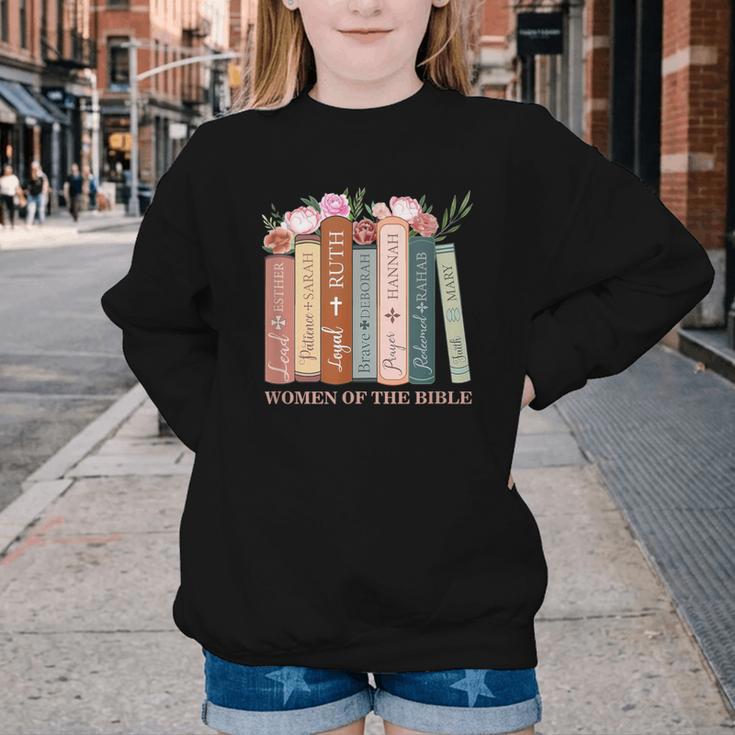 Women Of The Bible Christian Books Full Color Youth Crewneck Sweatshirt Women Of The Bible Christian Books Full Color Youth Crewneck Sweatshirt